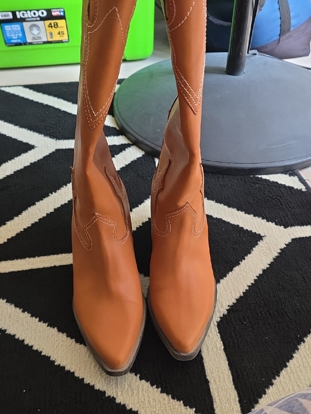 Zodiac Cognac Over-the-Knee Western Boots for Women